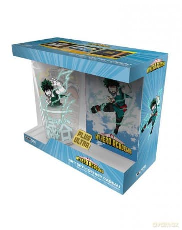 MY HERO ACADEMIA - Pck XXL glass + Pin + Pocket Notebook Heroes