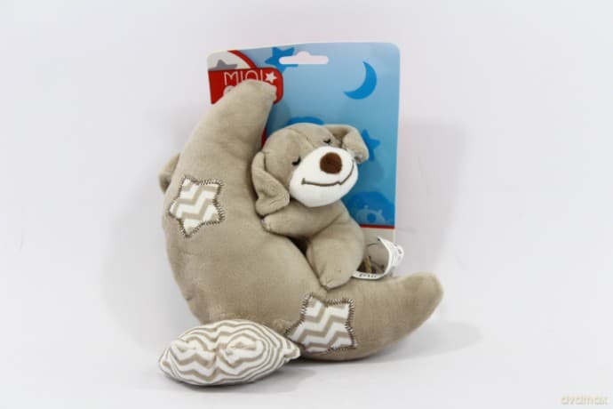 Pozytywka plusz miś+księżyc 30 cm 660377 83100