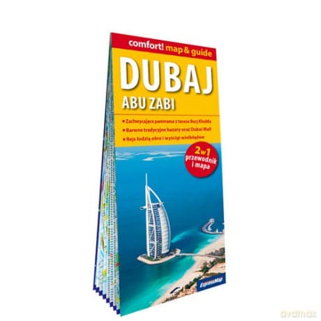 Dubaj laminowany map&guide 2w1 przewodnik i mapa - Cichy Antoni