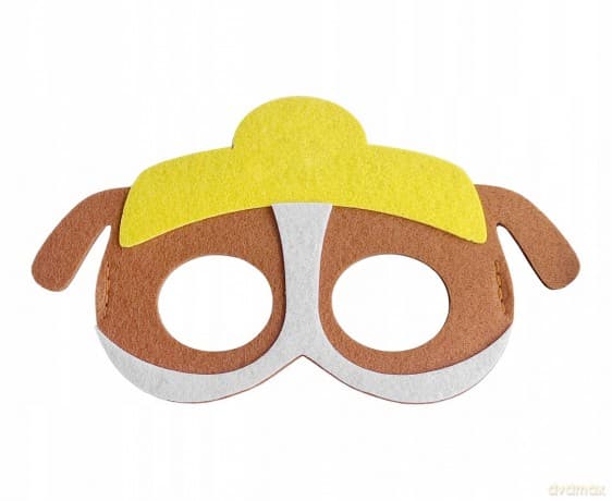 Maska filcowa Psia Brygada- konstruktor 21x13.5 cm