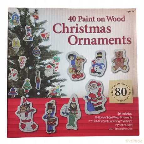 Ozdoby drewno Xmass 40 szt