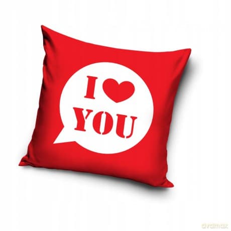 Poduszka 40X40 VAL172015;I LOVE YOU;