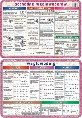 Podkładka edukacyjna 047/1 - Węglowodory i ich pochodne