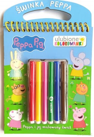 Peppa Pig Ulubione kolorowanki cz. 1 Peppa i jej malowany świat - Opracowanie zbiorowe