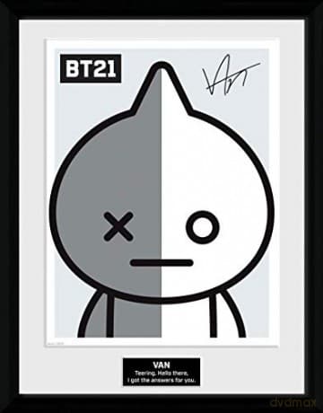 BT21 Van Plakat w ramie 30cm x 40cm