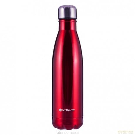 Butelka termiczna czerwony metalic