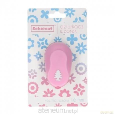 Dziurkacz ozdobny 16mm choinka MIX