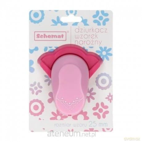 Dziurkacz ozdobny narożny 25mm 5 kropek MIX