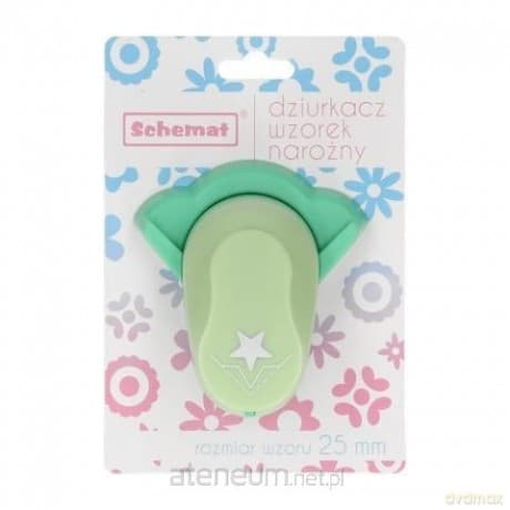 Dziurkacz ozdobny narożny 25mm gwiazda MIX