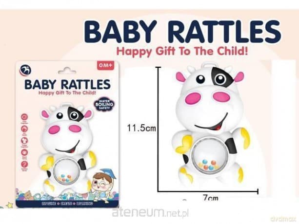 Gryzaczek grzechotka krówka