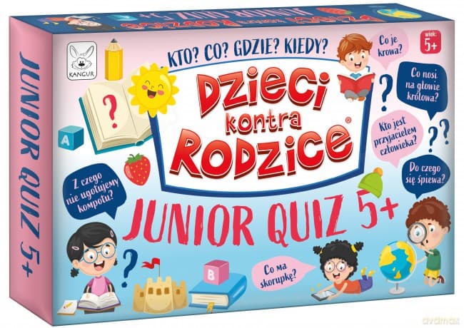 Gra Dzieci kontra Rodzice Junior Quiz 5+ Kangur