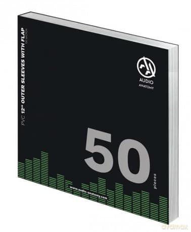 Audio Anatomy: 50X 12Inch Pvc With Flap Outer Sleeves (100 Micron)