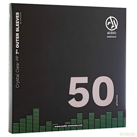 Audio Anatomy: 50x7 Inch PP Crystal Clear Outer Sleeves (90 Micron)