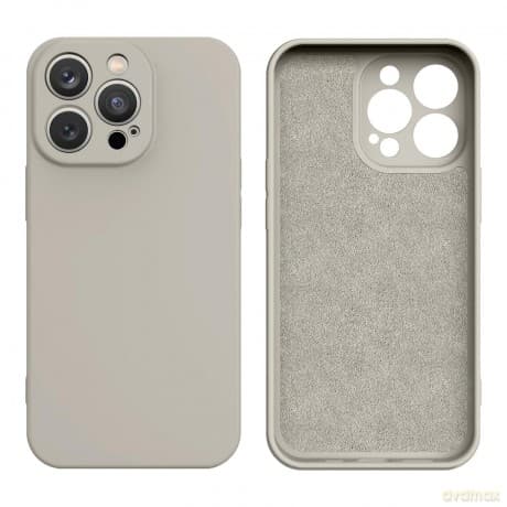 Silicone case etui iPhone 14 Plus silikonowy pokrowiec beżowe