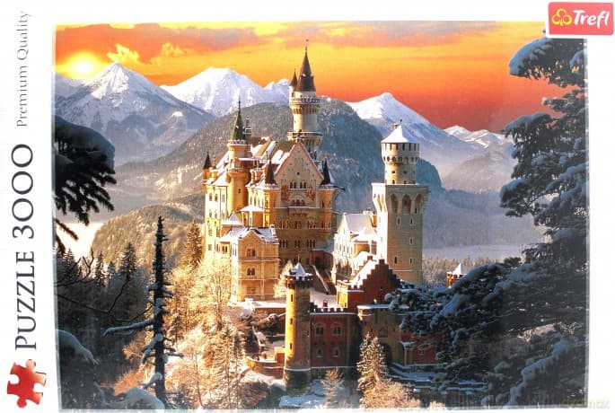 TREFL 3000 Niemcy - Zamek Neuschwanstein Zimą 33025