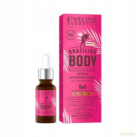 EVELINE BRAZILIAN BODY Krople Samoopalające 18ml