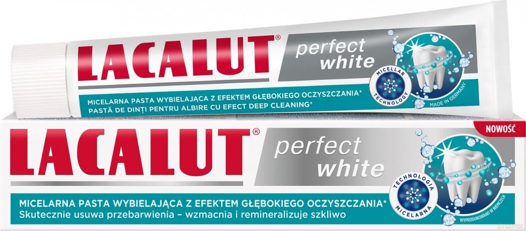 Lacalut Pasta do zębów Perfect White 75 ml