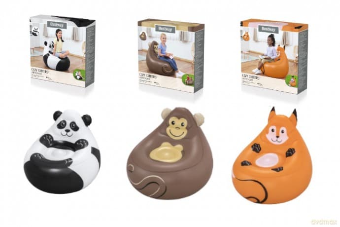 Fotel dmuchany zwierzęta 72x72 B75116 25995