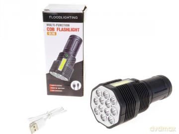 Latarka z ładowarką 120 7x7x16,5 cm