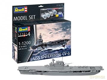 Model do sklejania 65824 USS Enterprise CV-6 - Model Set
