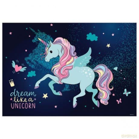 Podkład oklejany na biurko Jednorożec 13