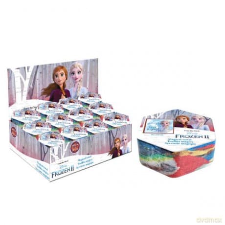 Ręcznik magiczny 30x30 cm mix 4 wzory Frozen. Kraina Lodu WD21066