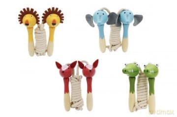 Skakanka drewniana Zwierzątka 127076 mix