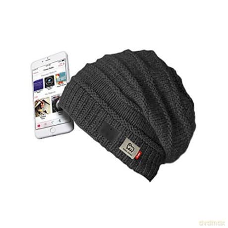 WOOL Beanie wireless 4.1, integrated microphone, earphones and controls, black color