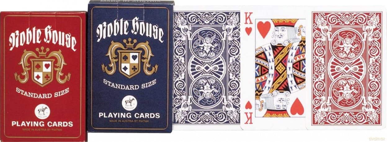 Karty brydżowe 1312 Noble House red