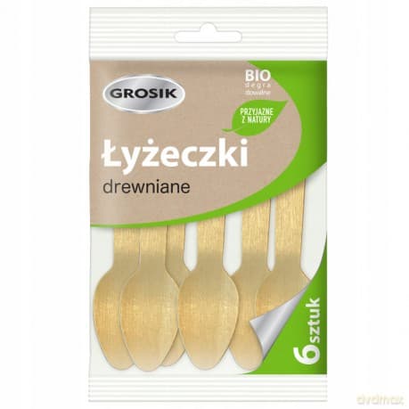 SAR JAN NZ GROSIK ŁYŻECZKI DREWNIANE Eko 6 szt.