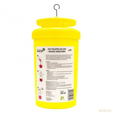 VACO ECO Pułapka na osy , muszki owocówki i szerszenie + płyn 200 ml