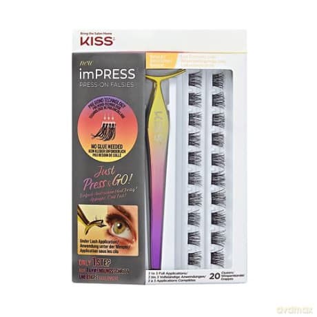 KISS False eyelashes imPRESS Press on Falsies Kit 01