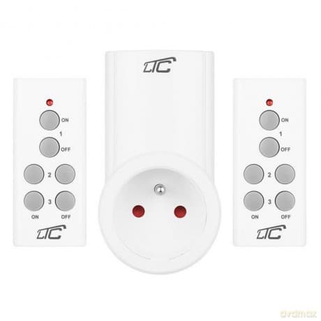 Gniazdo sieciowe sterowane pilotem x2 LTC