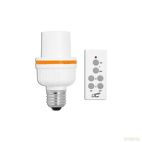 Gniazdo żarówki E27 sterowane pilotem LTC