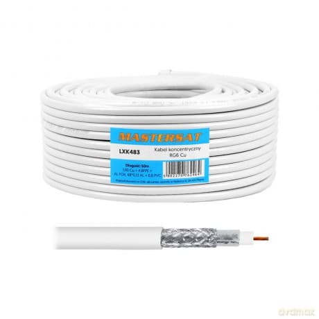 Kabel koncentryczny 1Cu 48x0,12AL 50m