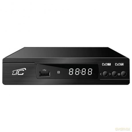 Tuner DVB-T2/HEVC LTC DVB101/201 z pilotem programowalnym H.265