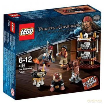 LEGO 95 Piraci z Karaibów - Kajuta kapitana (Disney) 4191