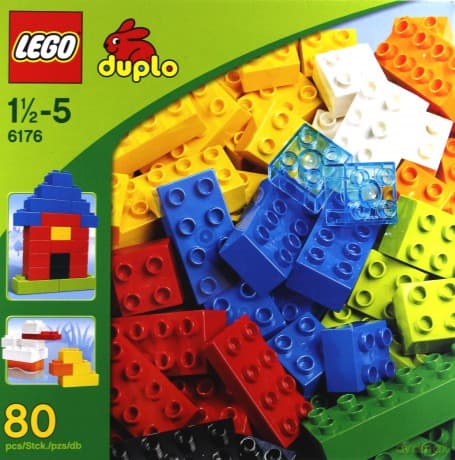 LEGO 80 DUPLO Klocki podstawowe deluxe 6176