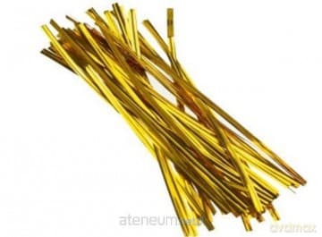 Druciki w plastiku złote 18 cm 50 szt