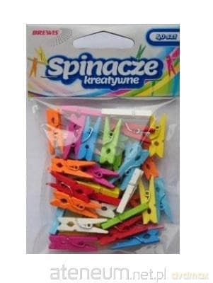 Klamerki kolorowe 0,3x2,5 cm 40 szt