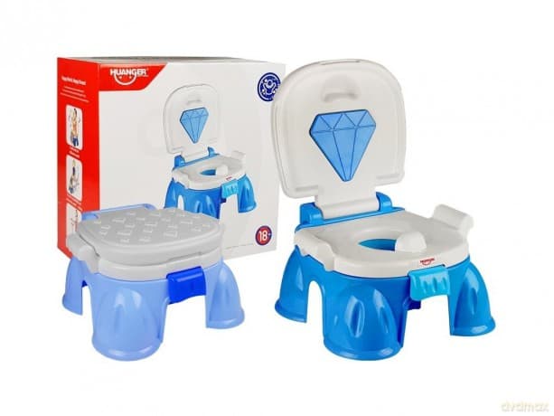 Nocnik z diamentem niebieski