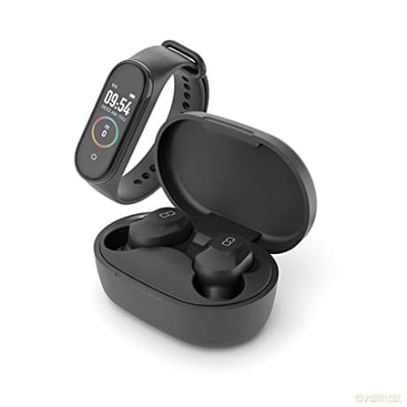 Ledwood: Sport pack - TWS Earphones + activity Tracker KEPLER (Black)
