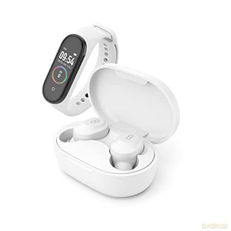 Ledwood: Sport pack - TWS Earphones + activity Tracker KEPLER (White)