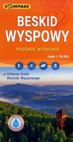 Beskid Wyspowy Pogórze Wiśnickie laminowana