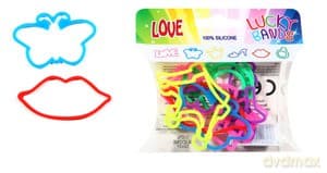 Bransoletki Silikonowe Funny Bands Mix 12 Szt. Love, Słodycze, Marzenia