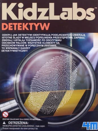 Detektyw daktyloskopia. Zestaw do zbierania odcisków