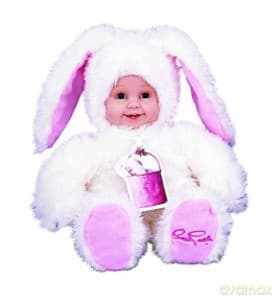 Lalka Anne Geddes Siedzący Króliczek 6"