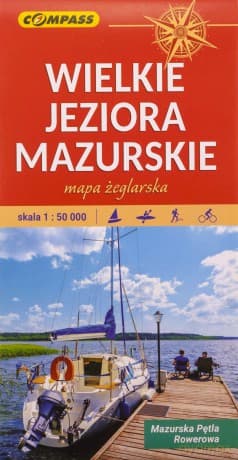 Mapa turystyczna - Wielkie Jeziora Mazurskie 1:50 000