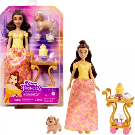 Lalka Disney Princess Bella i wózek z podwieczorkiem