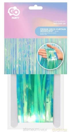 Kurtyna opalizująca błękitna 100x200 cm